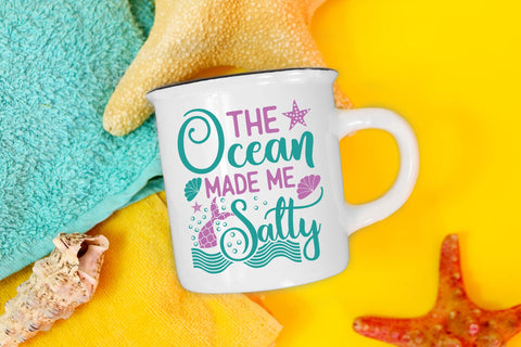 Mermaid SVG | the Ocean Made Me Salty SVG CraftLabSVG 