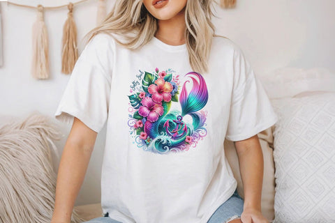 Mermaid Tail PNG, Salty Soul Sublimation Design Sublimation BijouBay 