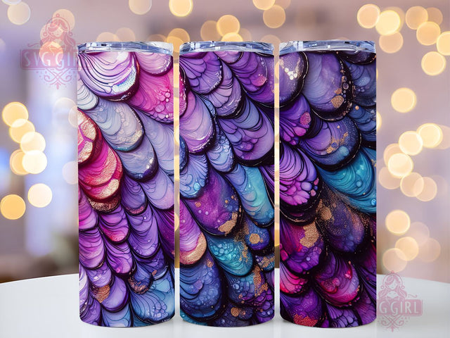 Mermaid Tail Tumbler Wrap, 20 oz Skinny Tumbler Sublimation Design, Instant Digital Download PNG, Straight and Tapered Tumbler Wrap PNG Sublimation SvggirlplusArt 