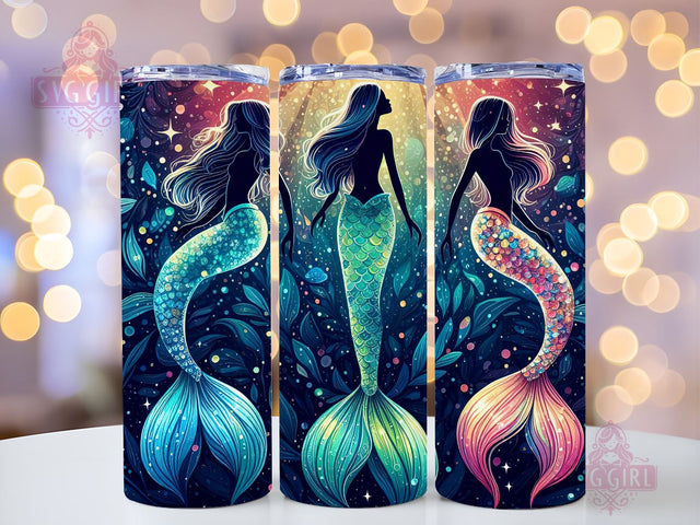 Mermaid Tails Under Sea Scales 20 oz Skinny Tumbler,Mermaid Scales Tumbler Wrap PNG, Sublimation Digital Download, 20 oz Skinny Tumbler Design, Instant Digital Download Only, Cute Tumbler Wrap Sublimation SvggirlplusArt 