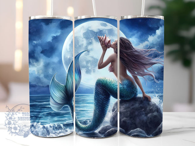 Mermaid Tails Under Sea Scales 20oz Skinny Tumbler, stylish tumbler, trendy tumbler, high-quality tumbler, durable tumbler, leak-proof tumbler Sublimation ToriDesigns 