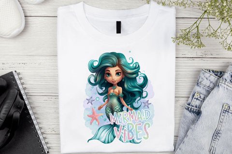 Mermaid vibes Sublimation Design Sublimation Regulrcrative 