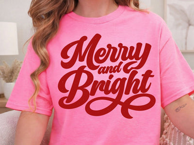 Merry and Bright Christmas SVG PNG SVG DesignDestine 