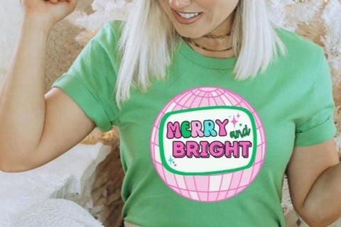 Merry and Bright Disco Christmas SVG Bundle SVG So_Fontsy_VIP 