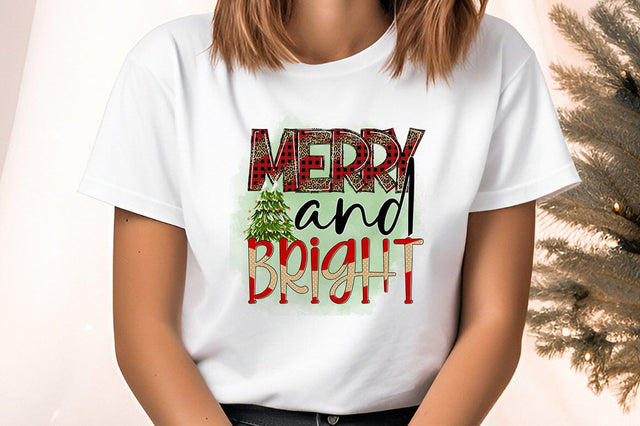 Merry And Bright PNG Design Sublimation Designangry 