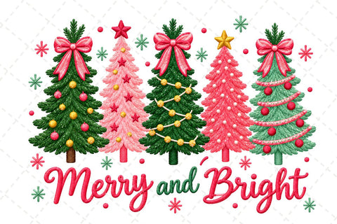 Merry And Bright PNG Sublimation DesignPlante 503 