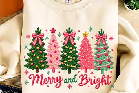 Merry And Bright PNG Sublimation DesignPlante 503 