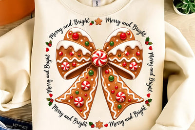 Merry And Bright PNG Sublimation DesignPlante 503 