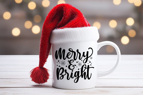 Merry and Bright Shirt SVG I Christmas T Shirt SVG I PNG SVG Happy Printables Club 
