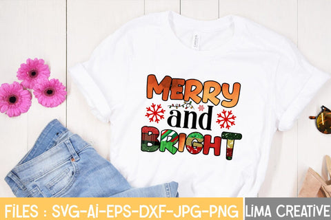Merry and Bright Sublimation PNG ,Christmas Sublimation Design Sublimation Insomnia Std 