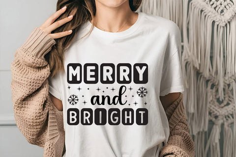 Merry And Bright SVG Angelina750 