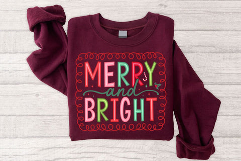 Merry and Bright SVG, Christmas SVG PNG SVG SVG Studio 