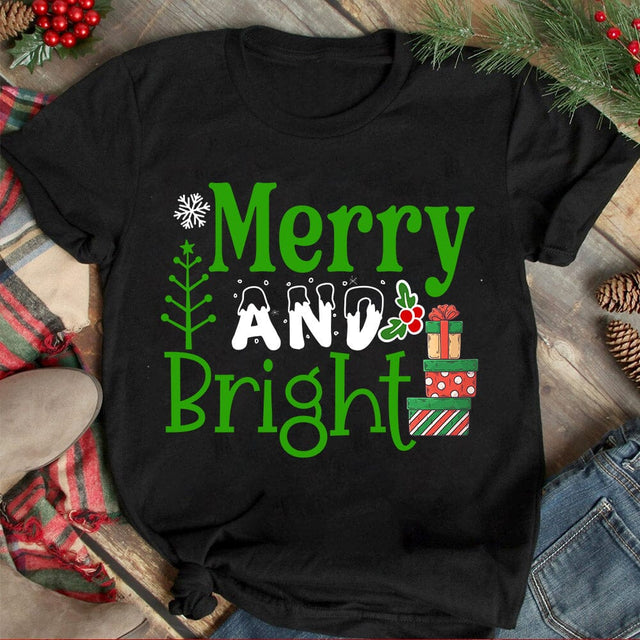 Merry And Bright SVG Cut File,Christmas SVG Design,Christmas Sublimation PNG,Christmas T-shirt Design, Christmas Clip art,Christmas Sublimation Bundle, Christmas SVG Bundle SVG Insomnia Std 