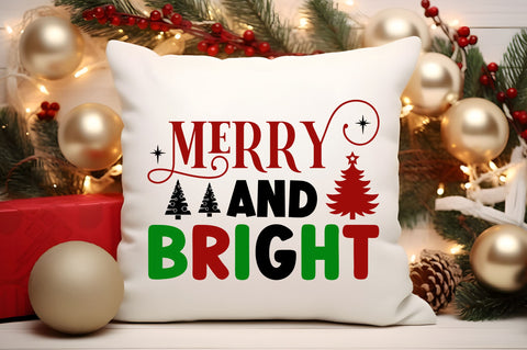 Merry and bright SVG Design SVG Regulrcrative 
