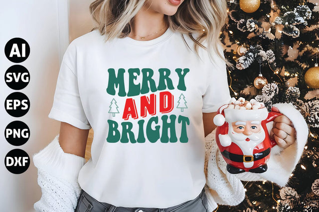 Merry and Bright Svg, Funny Christmas Svg SVG shah alam 