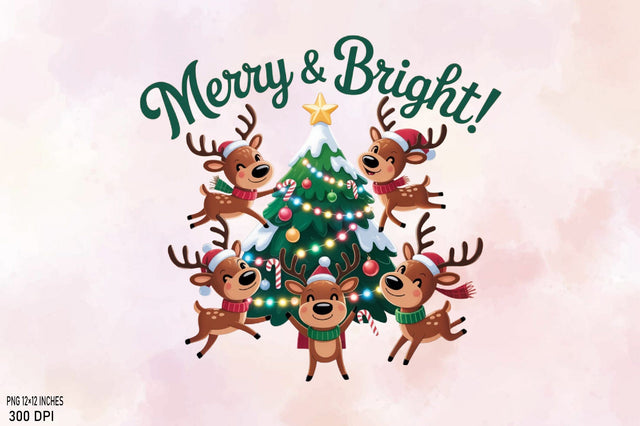 Merry and Christmas Sublimation SVGArt 