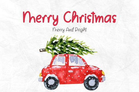 Merry Bright - Cozy Christmas Font Trio (3 Styles) Font AnningArts Design 