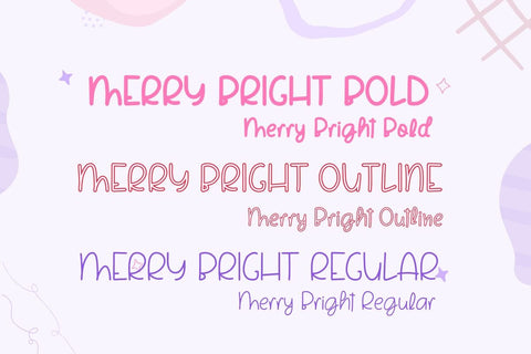 Merry Bright - Cozy Christmas Font Trio (3 Styles) Font AnningArts Design 