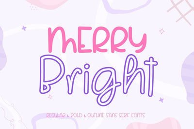Merry Bright - Cozy Christmas Font Trio (3 Styles) Font AnningArts Design 