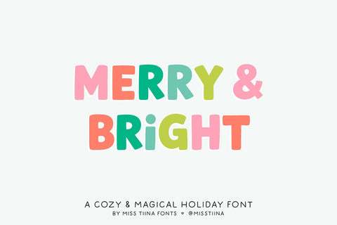 Merry & Bright Font Miss Tiina 