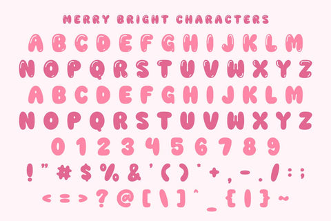 Merry Bright - Playful Bubble Font Font Masyafi Studio 