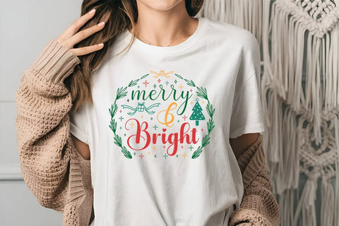 merry & bright SVG Angelina750 