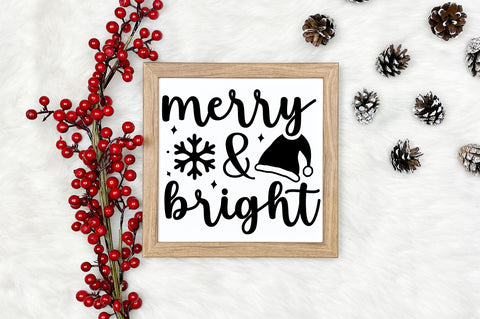 Merry & bright svg design SVG Regulrcrative 