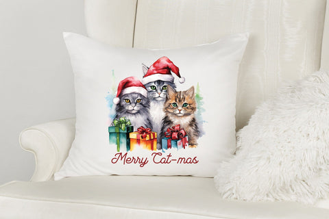 Merry Cat-mas, Christmas PNG Sublimation Sublimation CraftLabSVG 