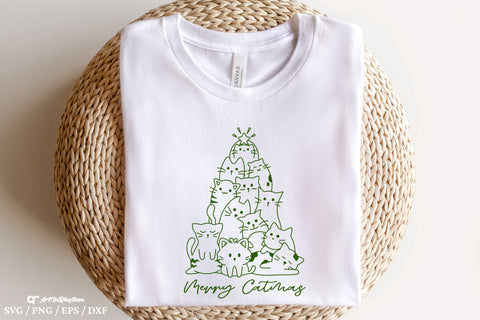Merry Catmas Svg, Christmas Svg, Merry Christmas Cat Svg, Cat Mom Svg, Cat Svg SVG Artinrhythm shop 