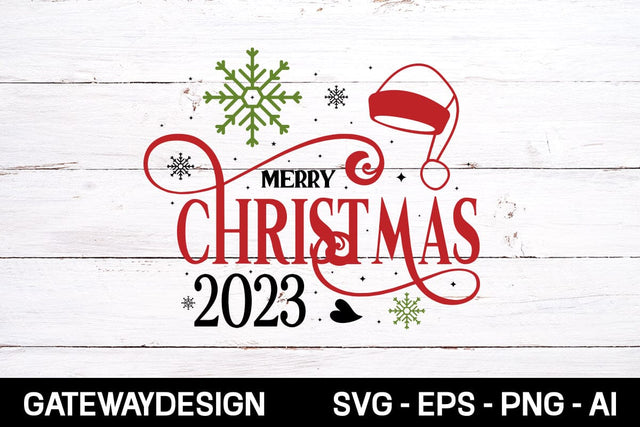Merry Christmas 2023 svg design SVG designmaster24 