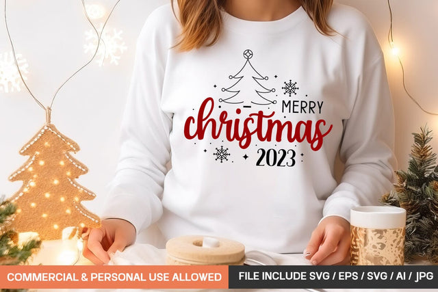 Merry Christmas 2023 Svg Design SVG designmaster24 
