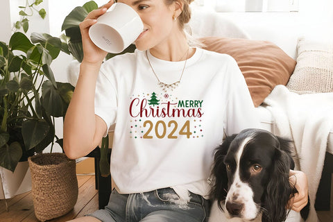 Merry christmas 2024 SVG Angelina750 