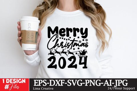 Merry Christmas 2024 SVG Cut File SVG Insomnia Std 