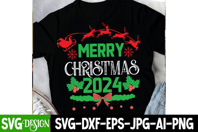 Merry Christmas 2024 SVG Design, Christmas SVG Cut File, Christmas Sublimation Design PNG, Christmas Sublimation ,Christmas Sublimation Bundle,Christmas Sublimation PNG SVG BlackCatsMedia 