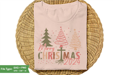 Merry Christmas 2024 SVG Design, Farmhouse Christmas SVG Design, Christmas SVG Design, SVGs, Food & Drink, Print & Cut, Quotes and Sayings SVG DesignPlante 503 