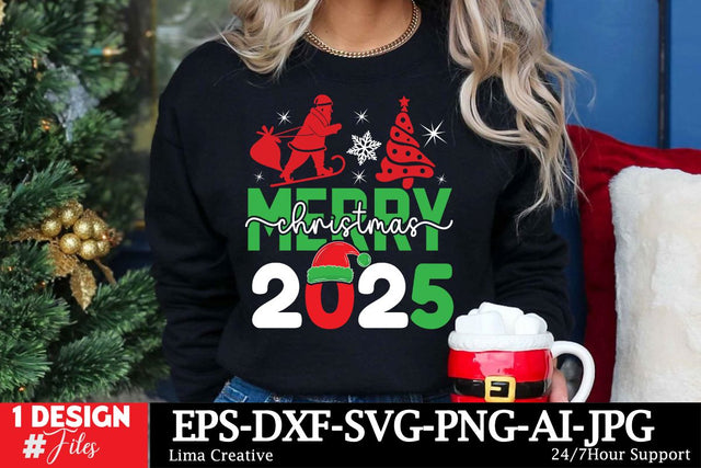 Merry Christmas 2025 SVG Cut File SVG Insomnia Std 