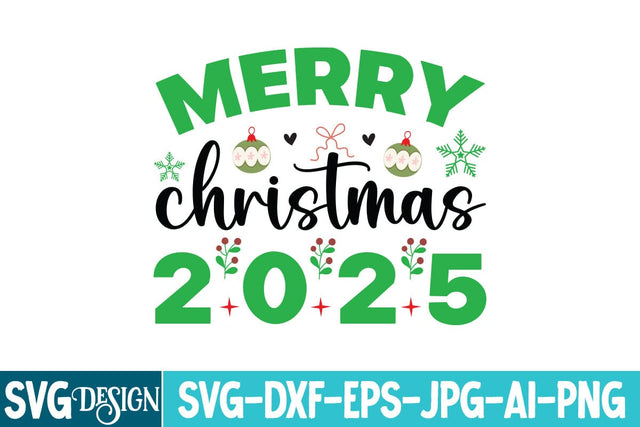 Merry Christmas 2025 SVG Design, Christmas SVG Design,Christmas svg Cut File,Christmas svg bundle,Christmas svg design,Christmas t-Shirt Design SVG BlackCatsMedia 
