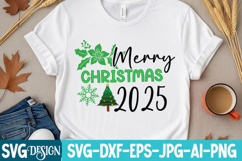 Merry Christmas 2025 SVG Design,Christmas SVG Design, Christmas SVG Bundle,Farmhouse Christmas SVG,Funny Christmas SVG Design SVG BlackCatsMedia 