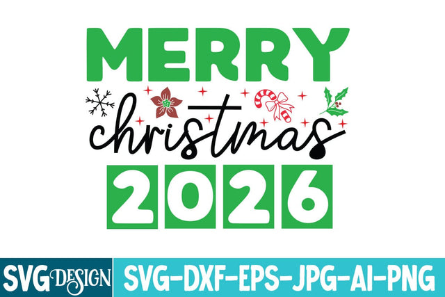 Merry Christmas 2026 SVG Design, Christmas SVG Design,Christmas svg Cut File,Christmas svg bundle,Christmas svg design,Christmas t-Shirt Design SVG BlackCatsMedia 
