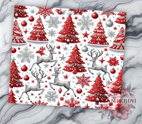 Merry Christmas 20oz Tumbler Wrap PNG, Christmas Tumbler PNG Sublimation Design, Straight & Tapered Tumbler Wrap, Instant Digital Download Sublimation Li Zamperini 