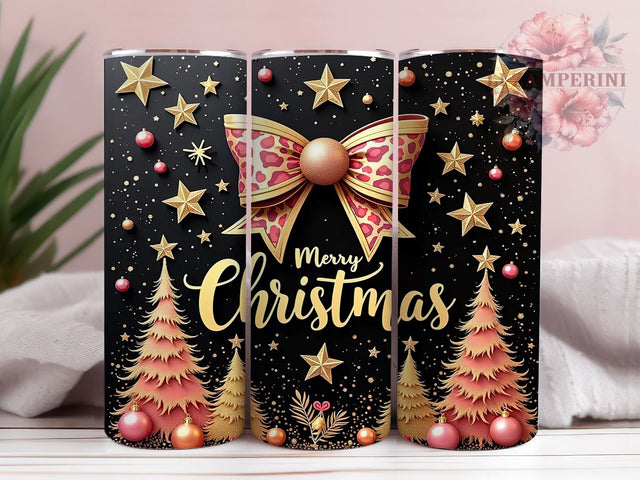 Merry Christmas 20oz Tumbler Wrap PNG, Xmas Holiday Tumbler PNG Sublimation Design, Straight & Tapered Tumbler Wrap, Instant Digital Download Sublimation Li Zamperini 