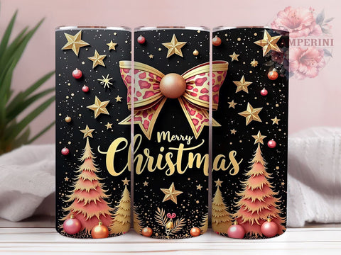 Merry Christmas 20oz Tumbler Wrap PNG, Xmas Holiday Tumbler PNG Sublimation Design, Straight & Tapered Tumbler Wrap, Instant Digital Download Sublimation Li Zamperini 