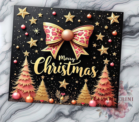 Merry Christmas 20oz Tumbler Wrap PNG, Xmas Holiday Tumbler PNG Sublimation Design, Straight & Tapered Tumbler Wrap, Instant Digital Download Sublimation Li Zamperini 