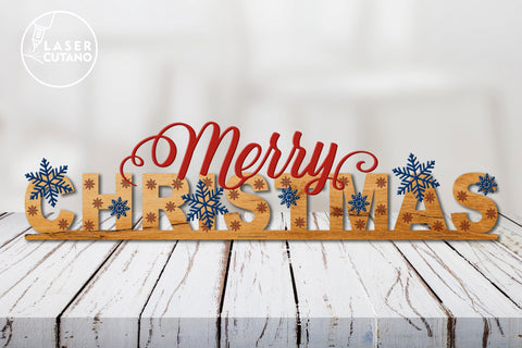 Merry Christmas and Happy New Year Decorations SVG LaserCutano 