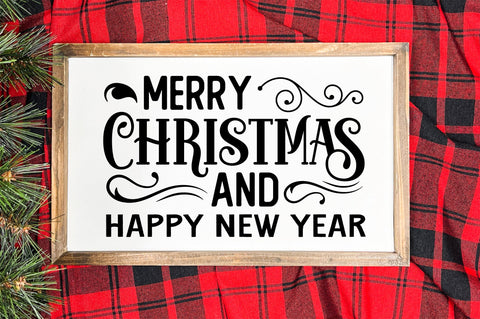 Merry christmas and happy new year SVG Design SVG Regulrcrative 