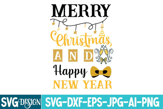 Merry Christmas And Happy New year SVG Design,Year SVG Design, New Year 2026 SVG Cut File, 2026 New Year SVG bundle,New Year SVG Design 2026 SVG BlackCatsMedia 