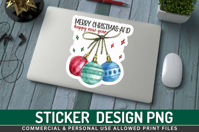 Merry christmas and Sticker Bundle Sublimation Regulrcrative 