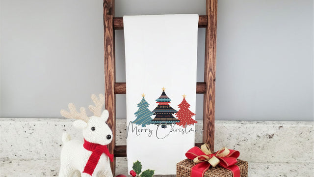 Merry Christmas Aztec Trees PNG | Aztec Pattern Christmas Tree Sublimation | Boho Holiday Sublimation Design Sublimation Print Perfect Design Shop 