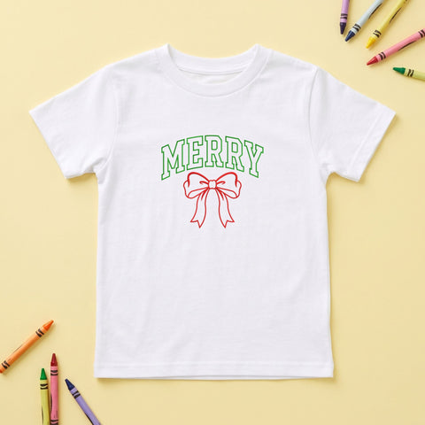 Merry Christmas Bow Embroidery Design – Vintage Varsity Merry Red Ribbon Coquette Machine Embroidery File Embroidery/Applique DESIGNS PatternFeed8 