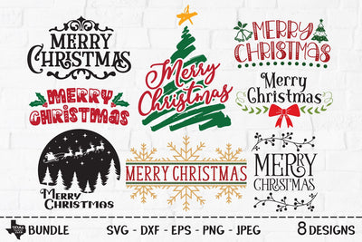 Merry Christmas Bundle | Christmas SVG SVG Texas Southern Cuts 